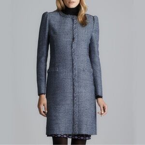 M Missoni Lurex Trim Tweed Coat